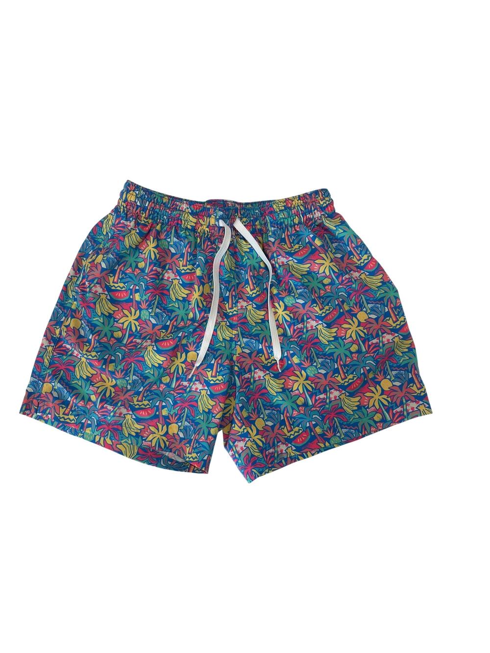 Chubbies Men's Size M Tropical Bunches 5.5" Classic Swim Trunk Mesh-Lined Beach